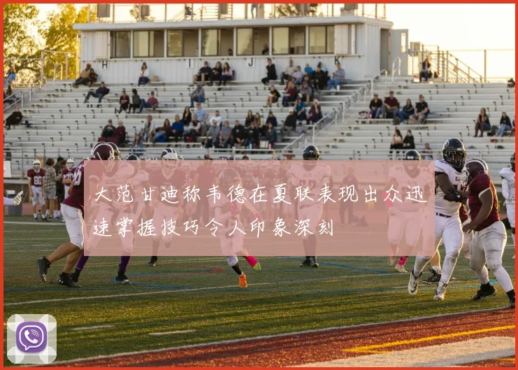 大范甘迪称韦德在夏联表现出众迅速掌握技巧令人印象深刻
